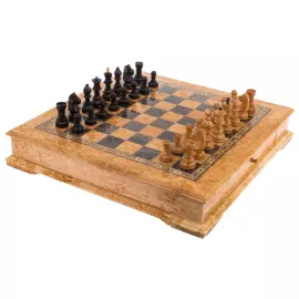 Шахматы из карельской березы "Классика"