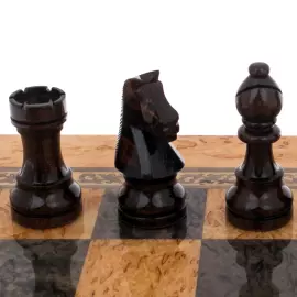 Шахматы из карельской березы "Классика"