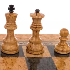 Шахматы из карельской березы "Классика"