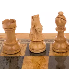 Шахматы из карельской березы "Классика" малые