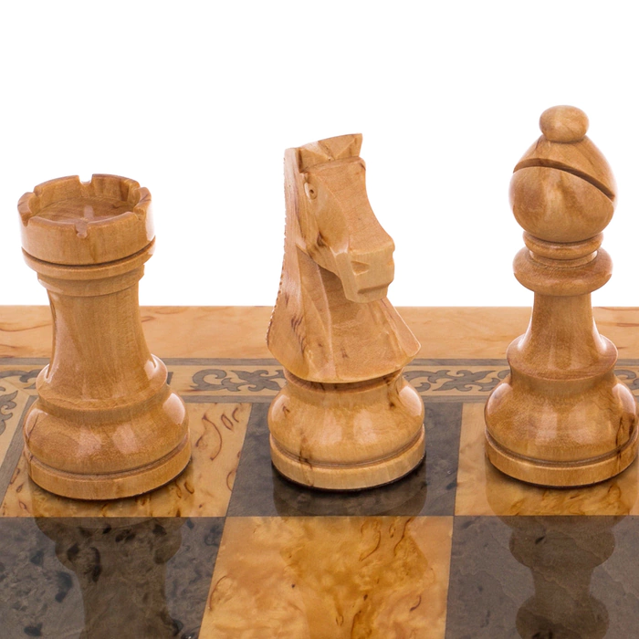 Karelian birch chess "Classics" small