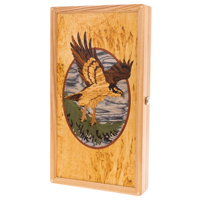 Backgammon from Karelian birch "Sokol"