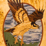 Нарды из карельской березы "Сокол"