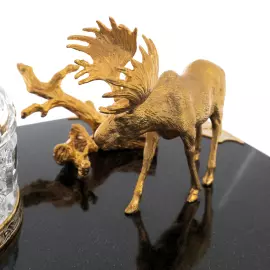 Набор водочный "Охота на лося" на 6 персон, Златоуст