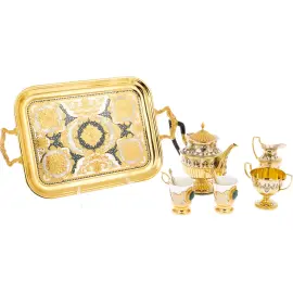 Набор чайный "Статус" на 2 персоны, Златоуст Набор чайный "Статус" на 2 персоны, Златоуст