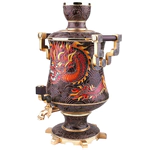Samovar for strong drinks "Dragon" made of silver