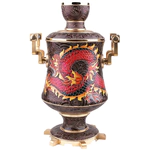 Samovar for strong drinks "Dragon" made of silver