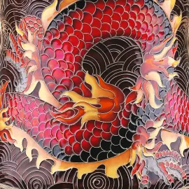 Самовар для крепких напитков "Dragon" из серебра