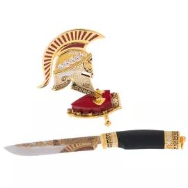 Нож декоративный "Троя" на подставке, Златоуст