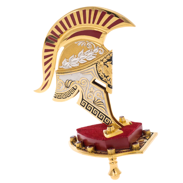 Decorative knife "Troy" on a stand, Zlatoust