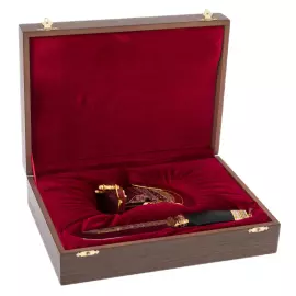 Нож декоративный "Троя" на подставке, Златоуст