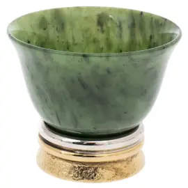 Набор для виски и коньяка "Феерия" с нефритом, на 4 персоны, Златоуст