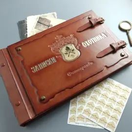 Фотоальбом из натуральной кожи "Записки охотника"