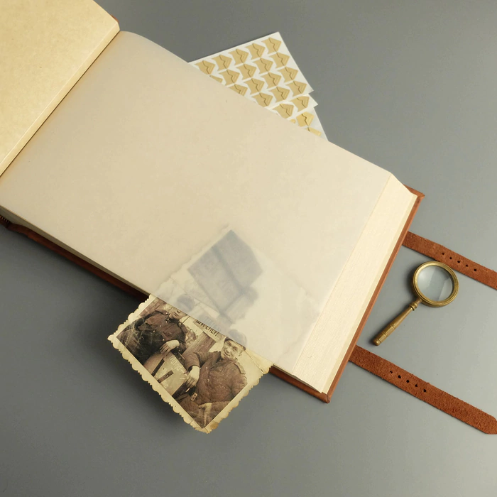 Genuine leather photo album "Born in the USSR"