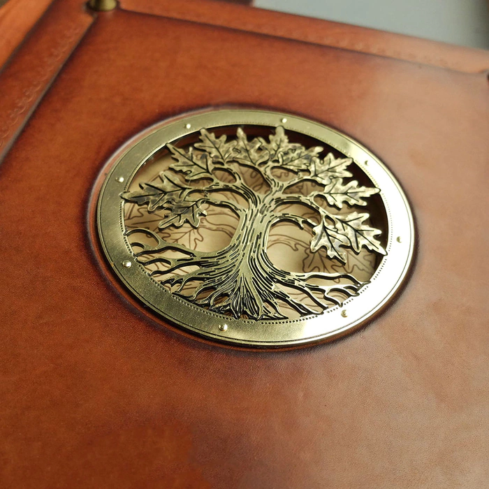 Photo album made of genuine leather "Tree"
