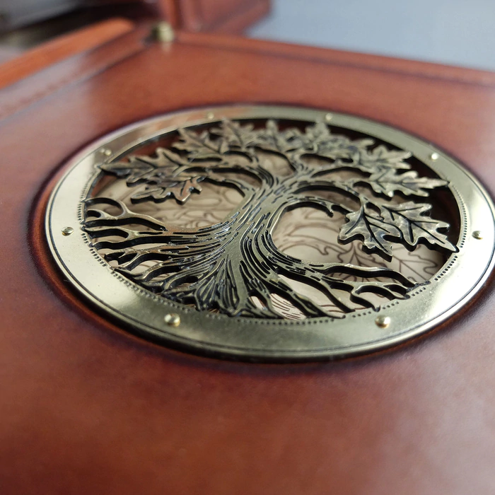 Photo album made of genuine leather "Tree"