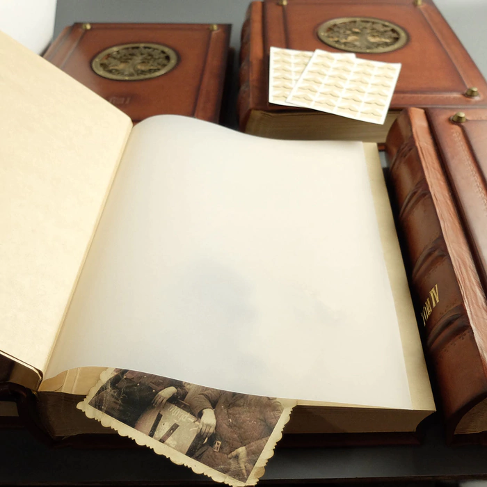 Photo album made of genuine leather "Tree"