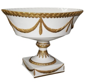 Cup (glossy white, gold edging)