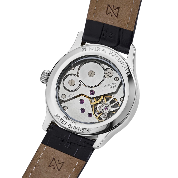 Серебряные наручные часы "80 лет Победы. NIKA EXCLUSIVE 1102.0.9.13V"