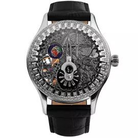 Серебряные наручные часы "Вселенная. NIKA EXCLUSIVE 1158.1.9.02B"