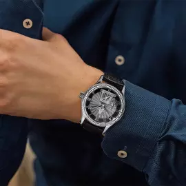 Серебряные наручные часы "Нефть. NIKA EXCLUSIVE 1165.0.9.02S"