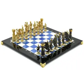 Шахматы из долерита и лазурита "Римские"