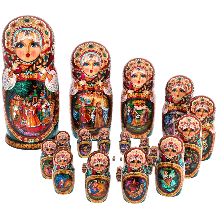Матрешка на 30 мест "Сказки" 45 см