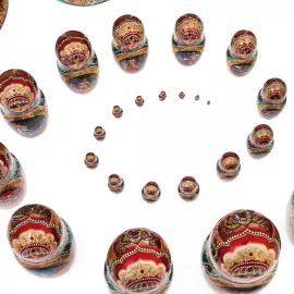 Матрешка на 30 мест "Сказки" 45 см