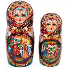 Матрешка на 30 мест "Сказки" 45 см