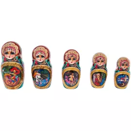 Матрешка на 30 мест "Сказки" 45 см