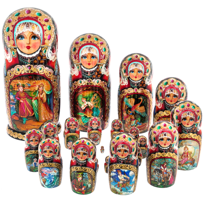 Matryoshka doll for 30 places "Fairy Tales" 45 cm