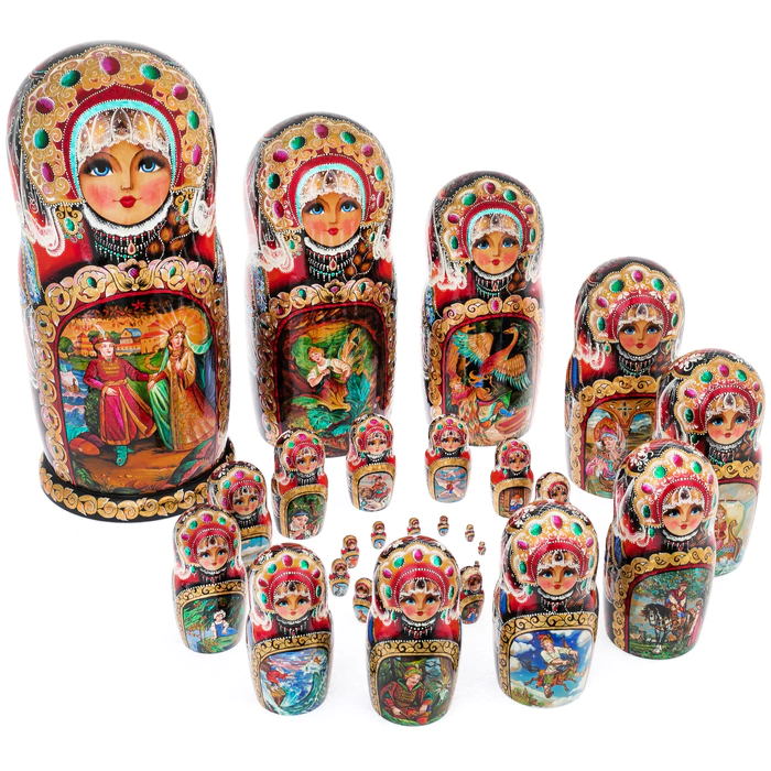 Matryoshka doll for 30 places "Fairy Tales" 45 cm