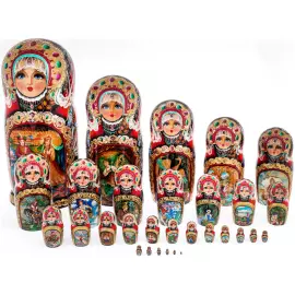 Матрешка на 30 мест "Сказки" 45 см