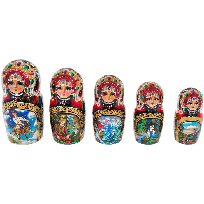Matryoshka doll for 30 places "Fairy Tales" 45 cm