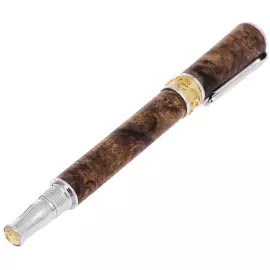 Ручка-роллер из капа тонированной березы "Скипетр"