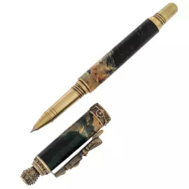 Ручка-роллер из капа клёна "Поезд"