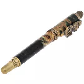 Ручка-роллер из капа клёна "Поезд"