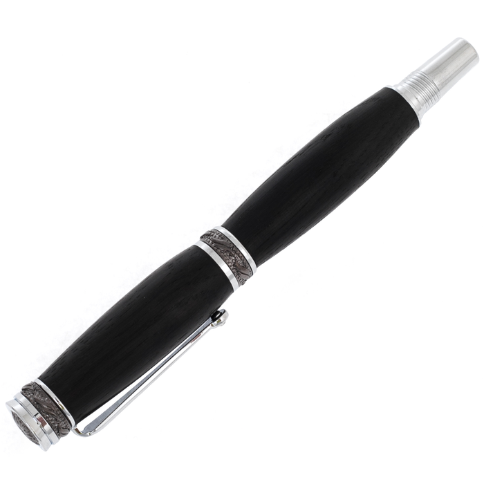 Fountain pen made of stained oak "Premier" in a case