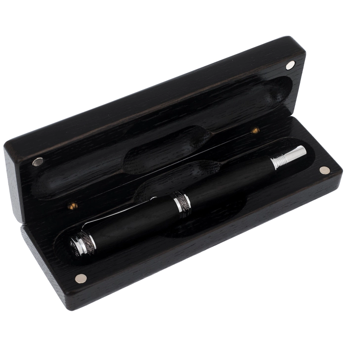 Fountain pen made of stained oak "Premier" in a case