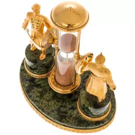 Часы песочные на змеевике "Пески времени" на 1 минуту, Златоуст