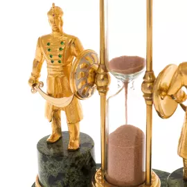 Часы песочные на змеевике "Пески времени" на 1 минуту, Златоуст