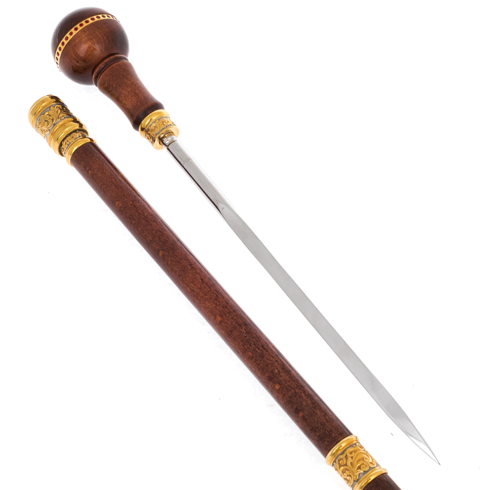 Walking stick with stiletto "Classic" Zlatoust