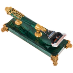 Malachite shaving set "Baroque" Zlatoust