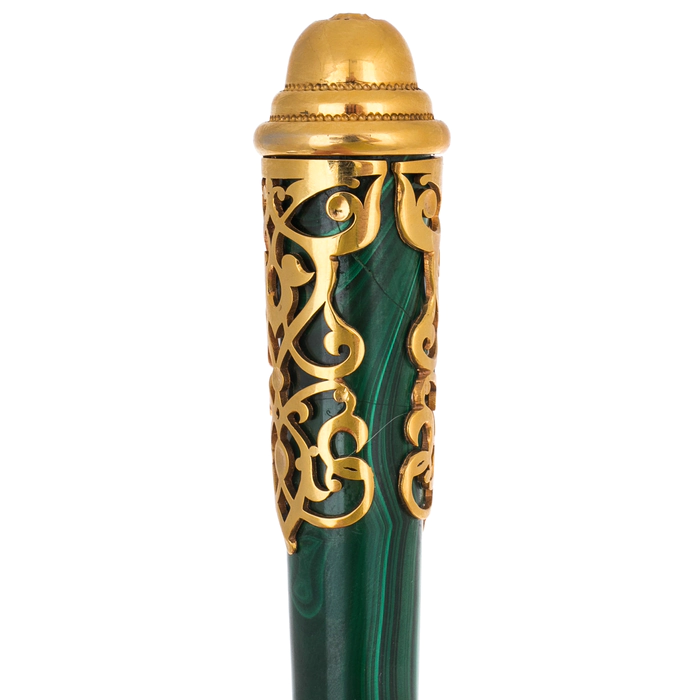 Malachite shaving set "Baroque" Zlatoust