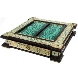 Нарды из малахита "Монолит" Златоуст Нарды из малахита "Монолит" Златоуст