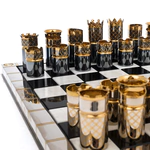 Шахматы из мрамора и долерита "Монарх" Златоуст