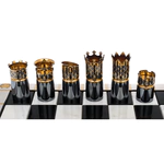 Шахматы из мрамора и долерита "Монарх" Златоуст