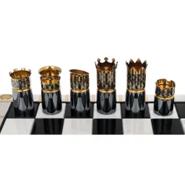 Шахматы из мрамора и долерита "Монарх" Златоуст