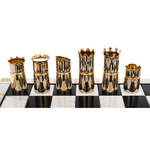 Шахматы из мрамора и долерита "Монарх" Златоуст