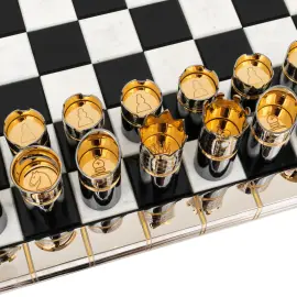 Шахматы из мрамора и долерита "Монарх" Златоуст